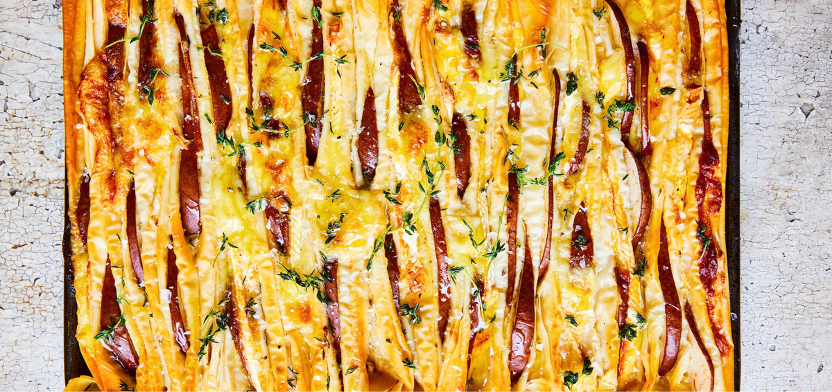 Thyme, Pear & Brie Tart