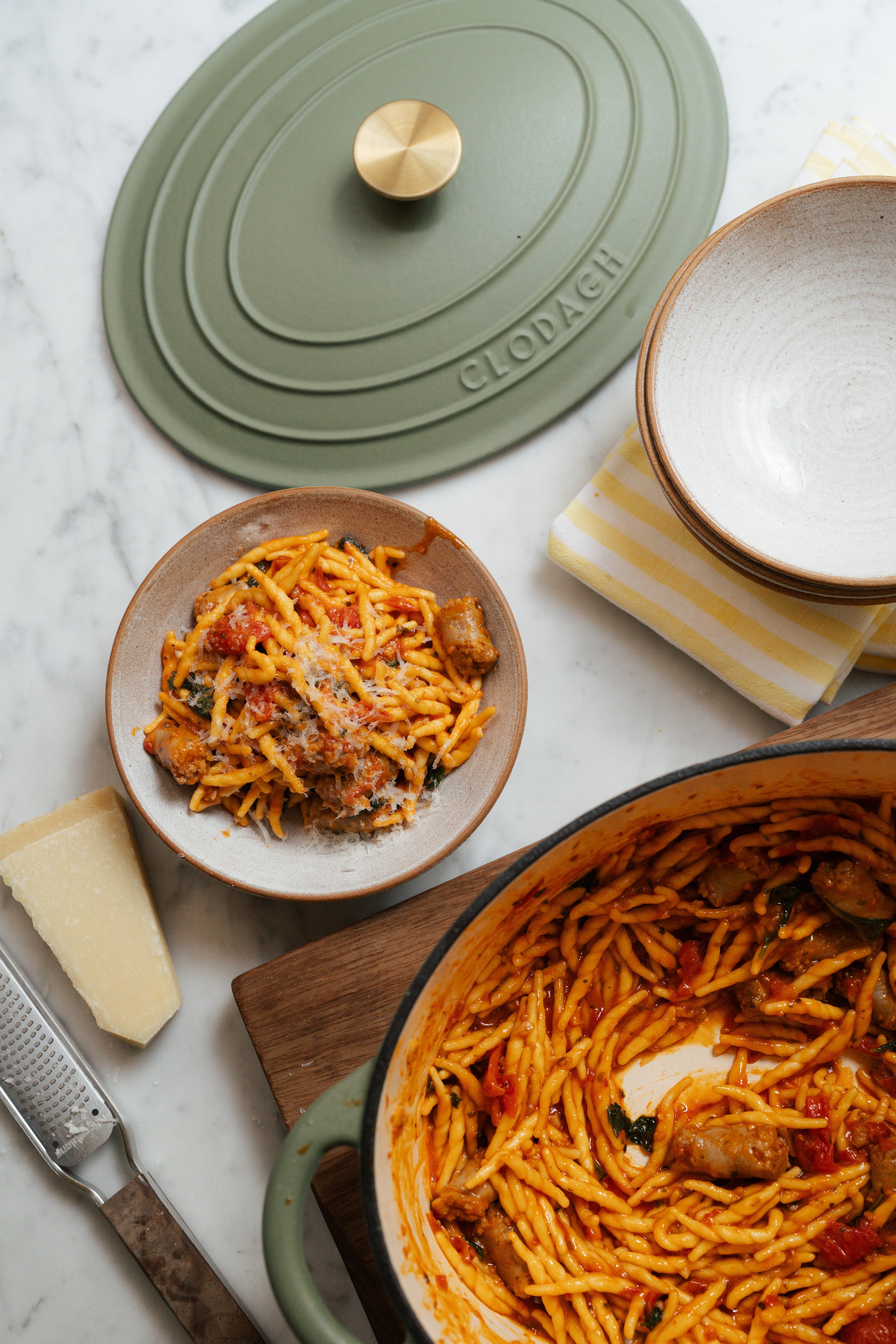 ONE POT SPICY SAUSAGE PASTA