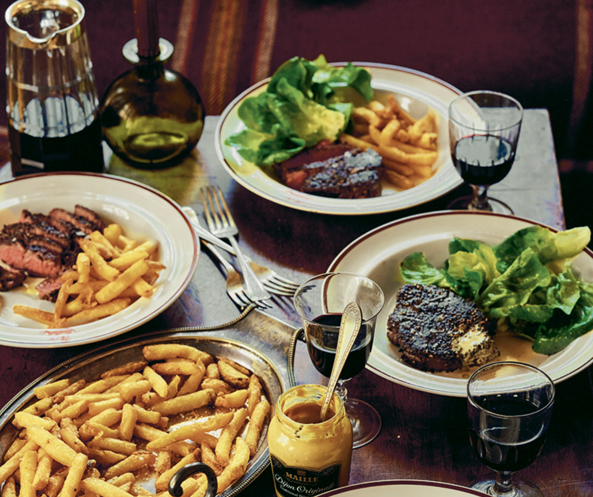 STEAK WITH COGNAC PEPPER SAUCE