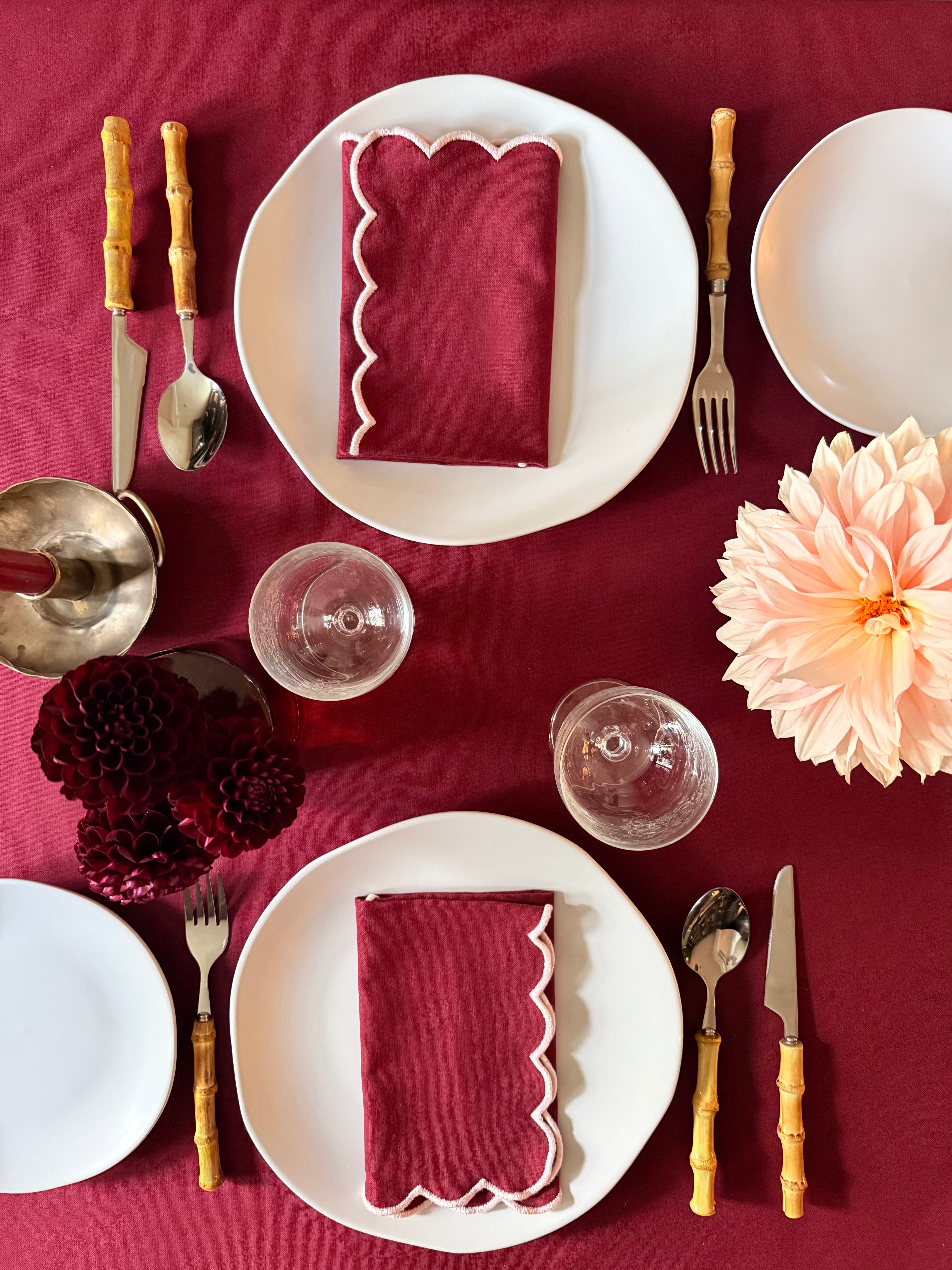 Berry Red Table Linen Set