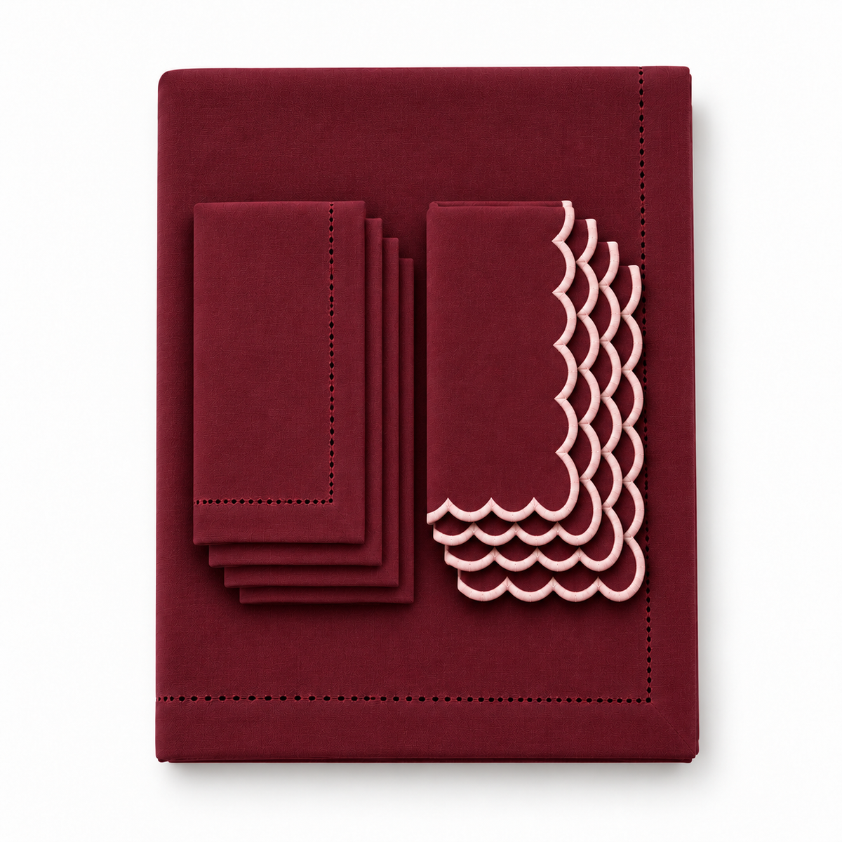 Berry Red Table Linen Set