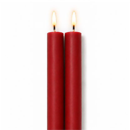 Twin Set Berry Red Dining Candles