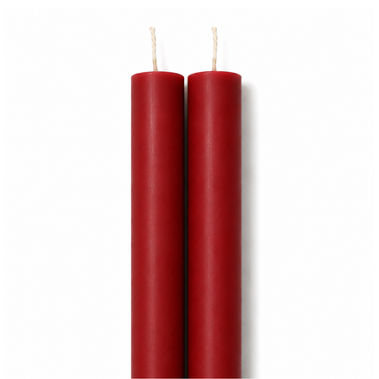 Twin Set Berry Red Dining Candles