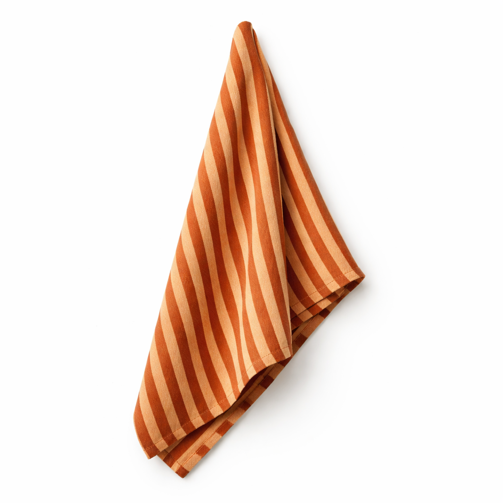 striped linen napkin
