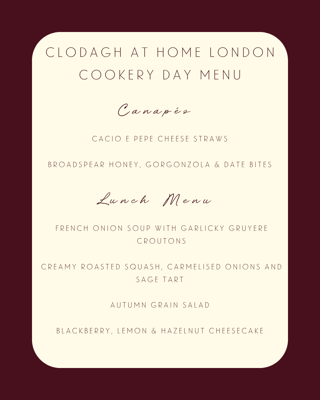 Clodagh at Home Cookery Day
